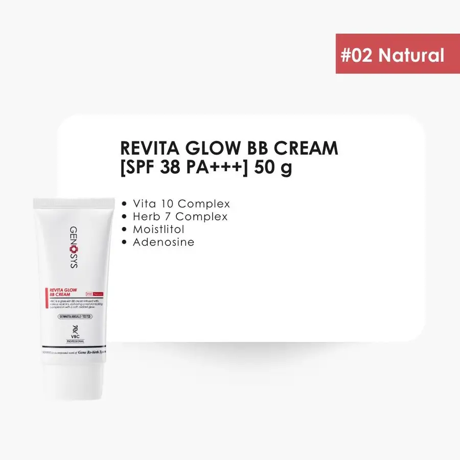 Revita Glow BB Cream VBC SPF38 50 ml - 02 Natural